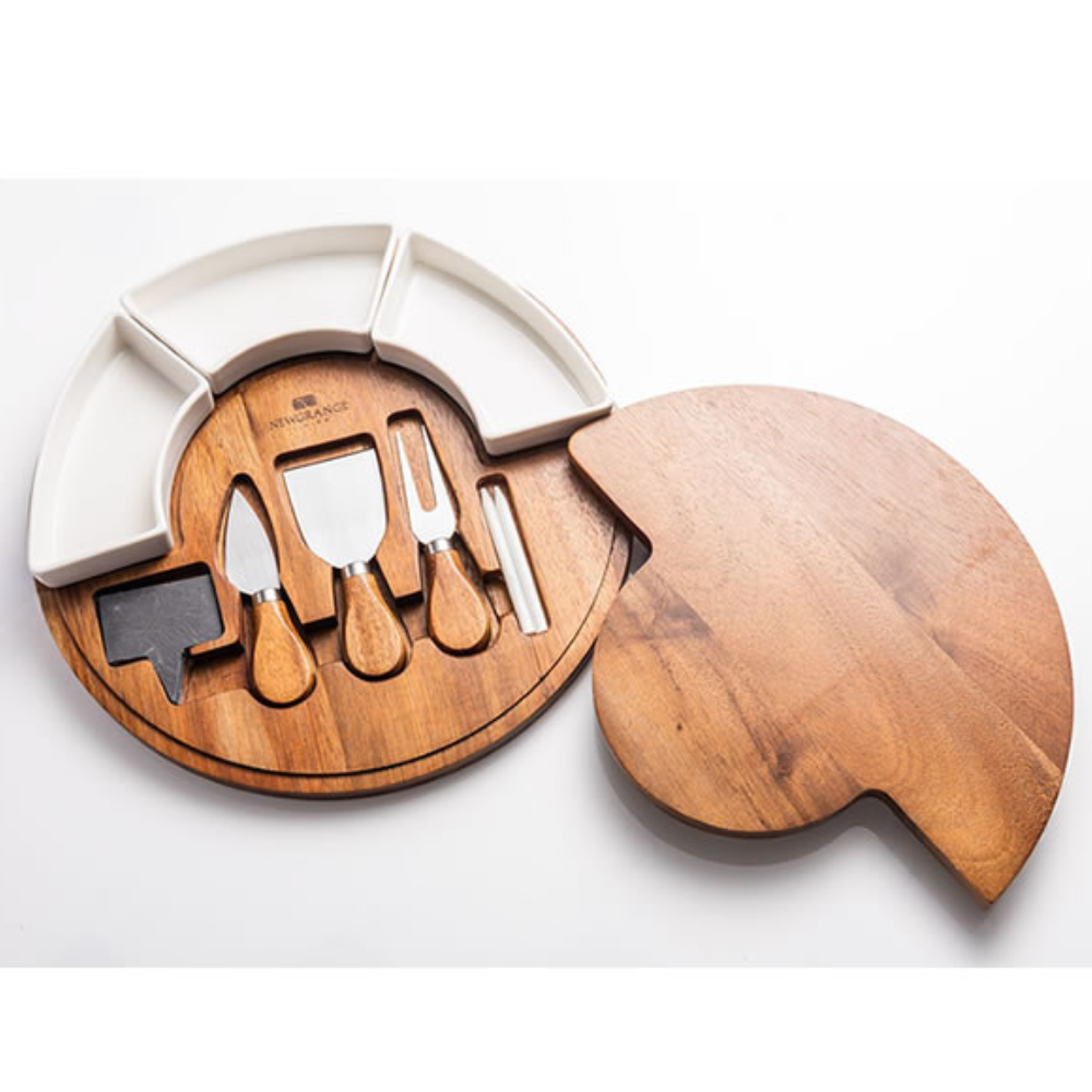 Cheese Board Set with Ceramic Dishes