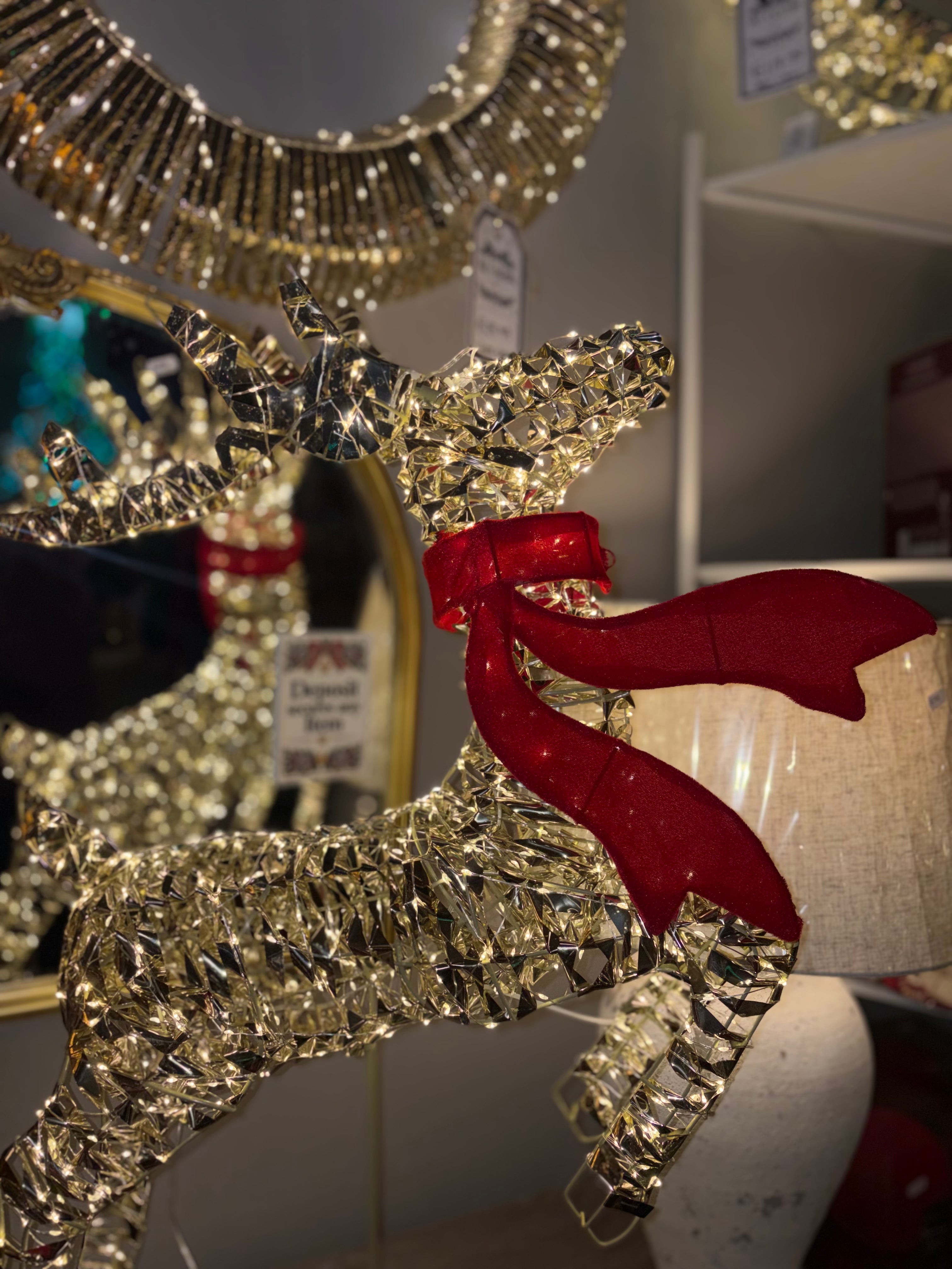 Micro LED Flashing Reindeer 100cm