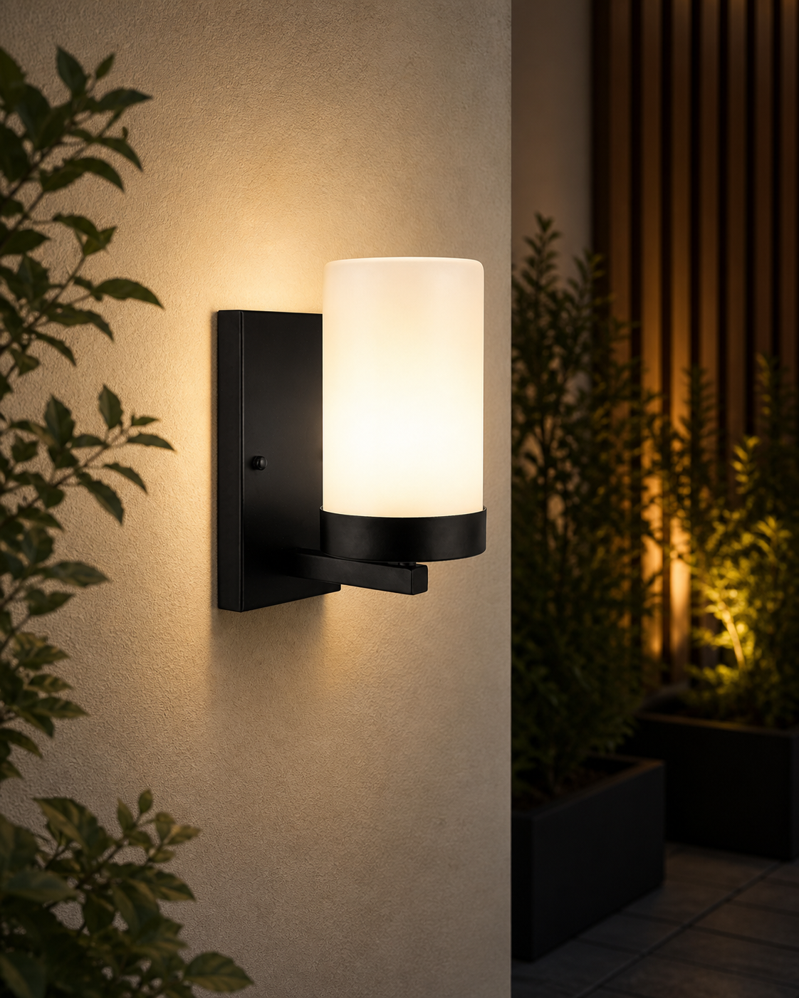 Rechargable Black Wall Light