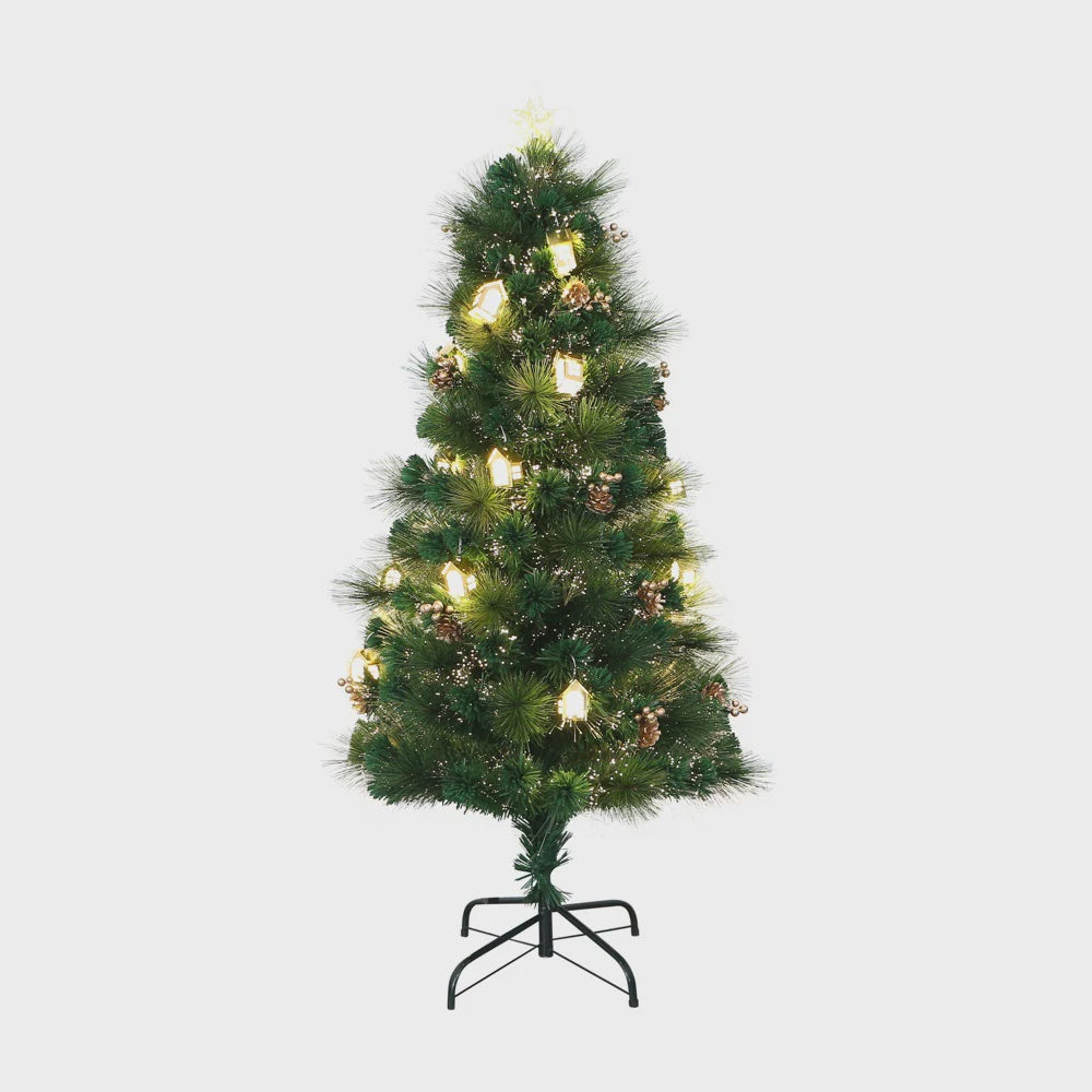 6ft Fiber Optic Christmas Tree White Tip
