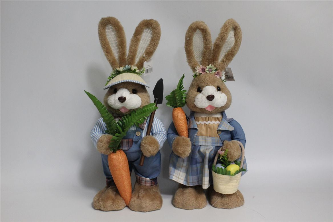 Fur Rabbit Ernie & Erica H46cm
