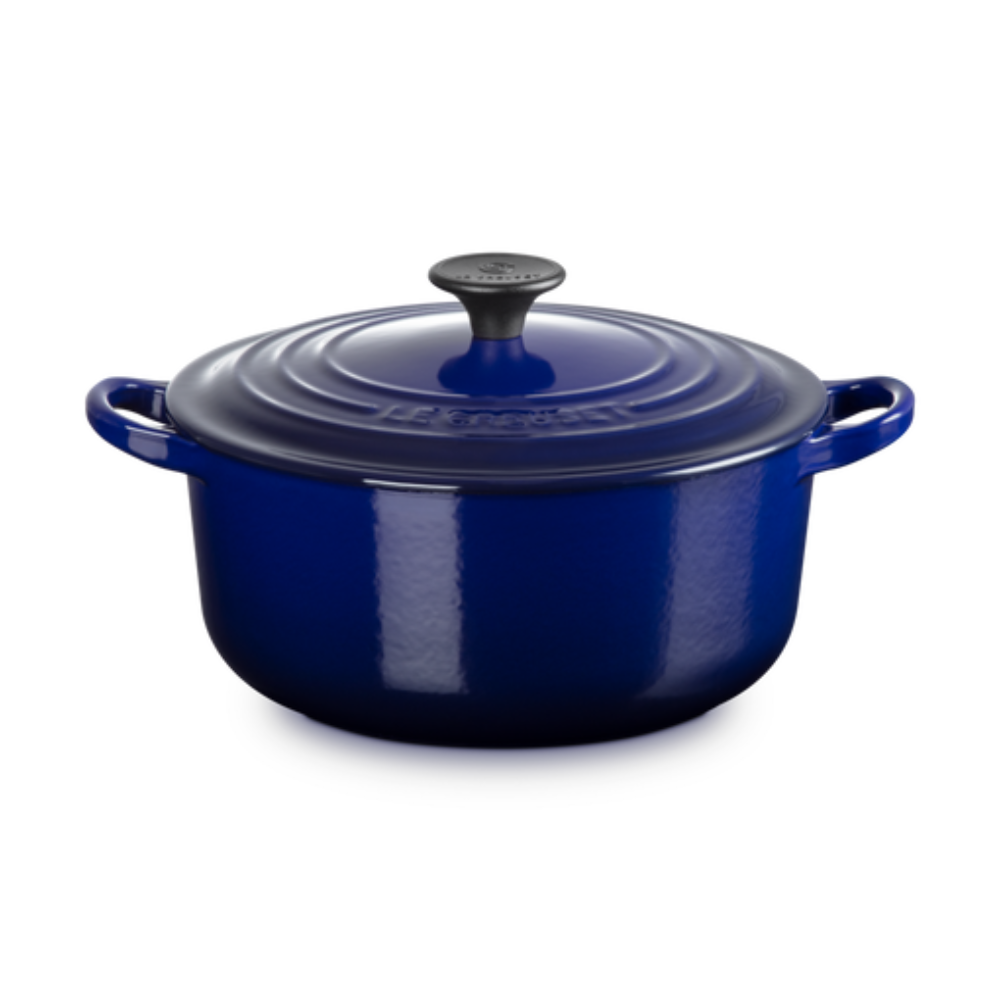 Cast Iron Classic Round Casserole, Indigo