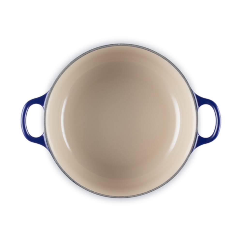 Cast Iron Classic Round Casserole, Indigo