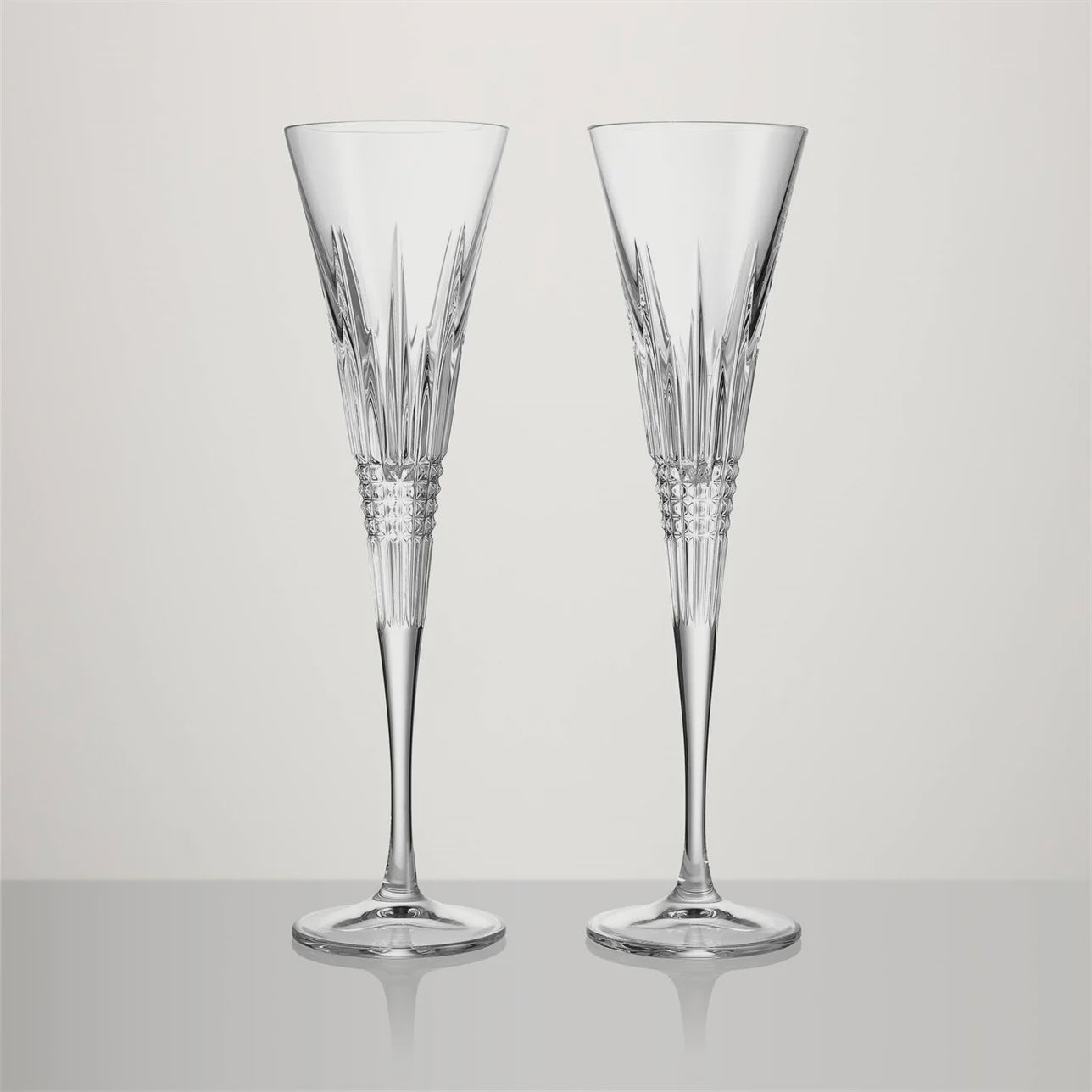 Lismore Diamond Toasting Flutes