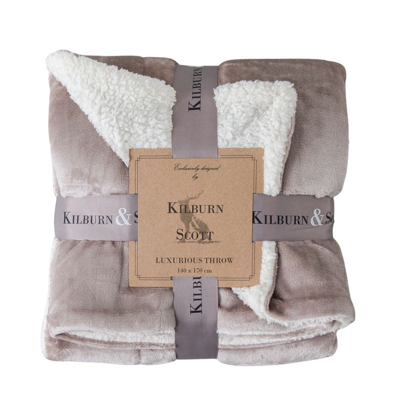 Sterling Sherpa Throw Neutral, 140x170cm