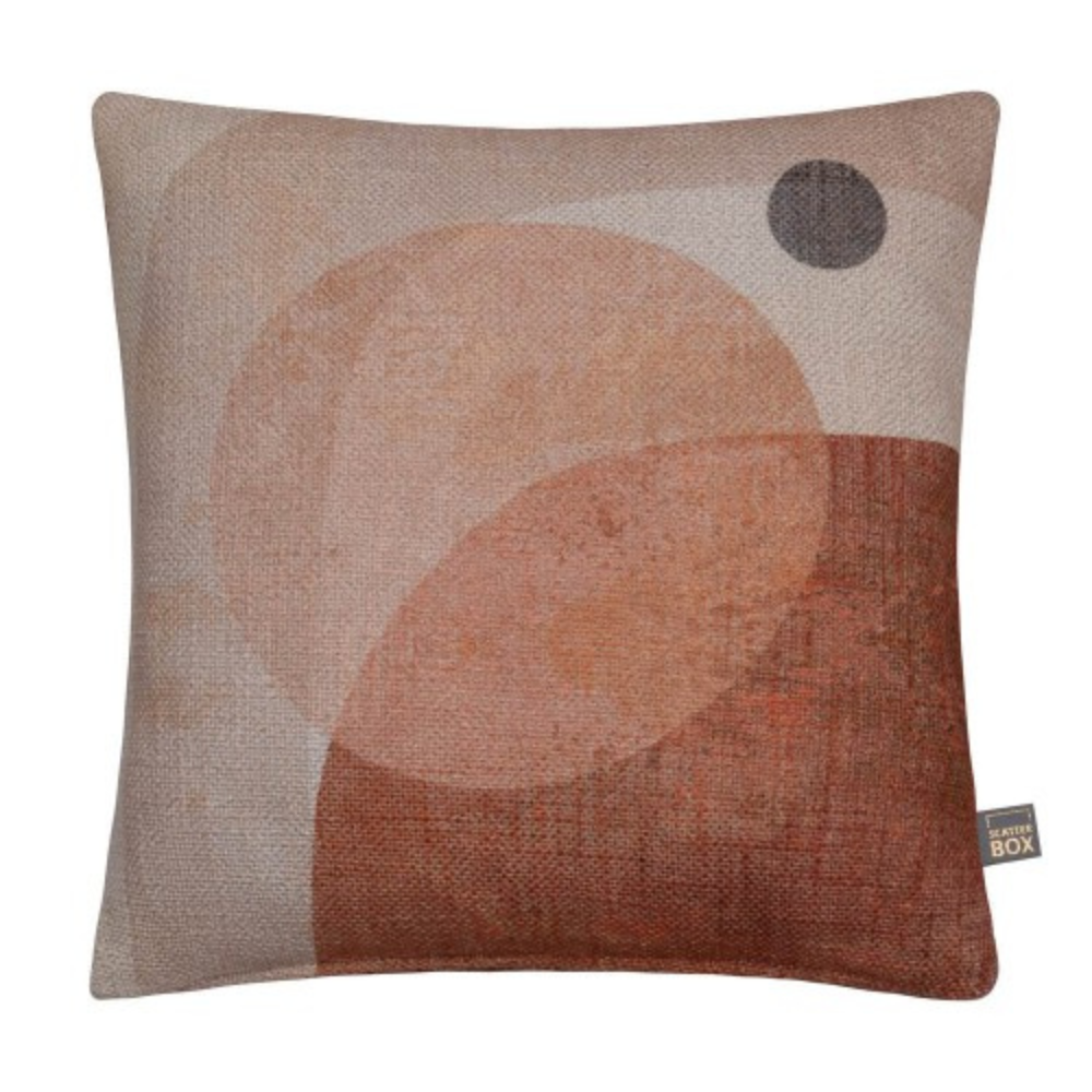 Mid Century Geo Cushion, Clay