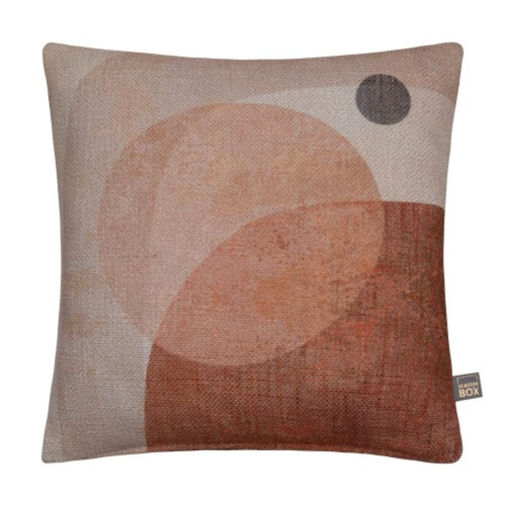 Mid Century Geo Cushion, Clay - The Gift & Art Gallery