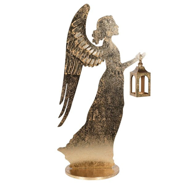 Gold Angel With Lantern,