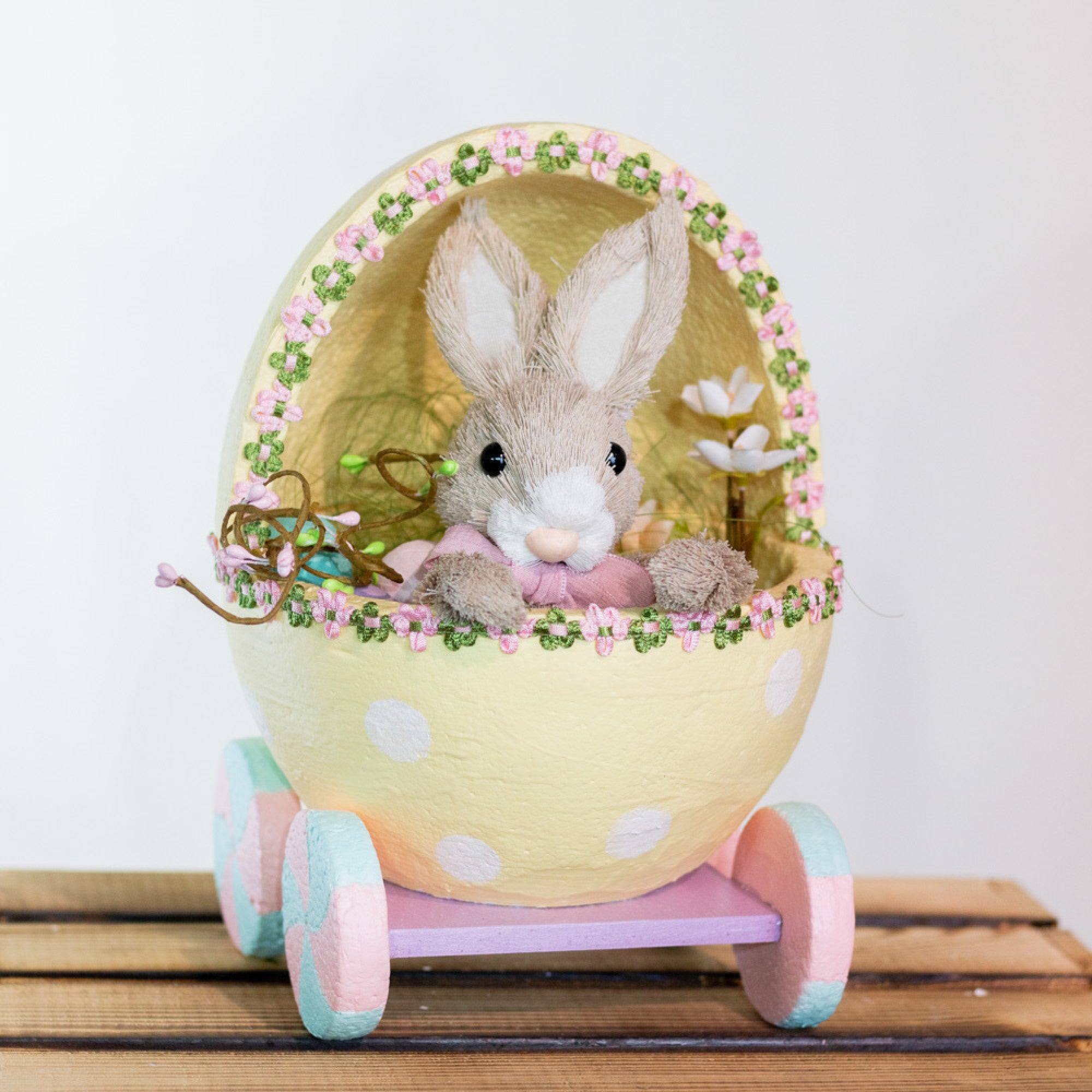 Bunny in Egg Carriage