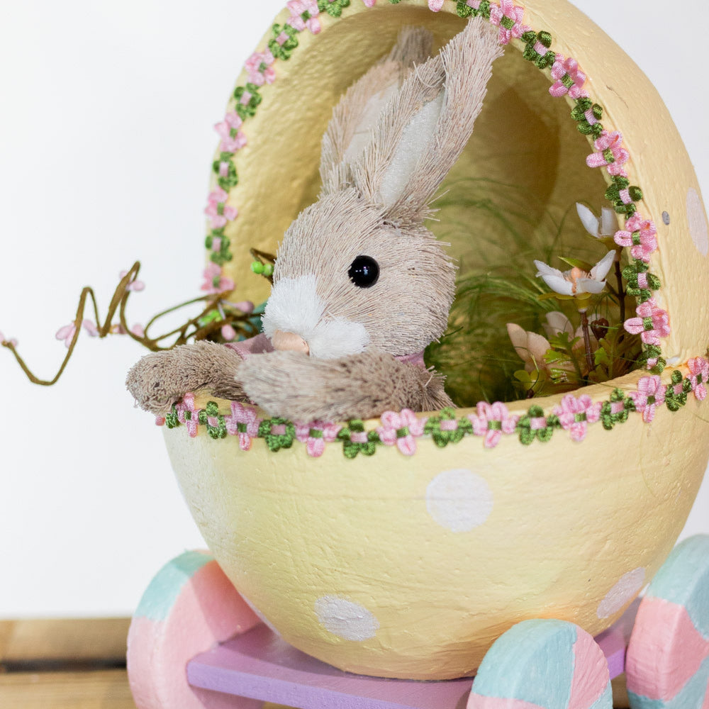 Bunny in Egg Carriage