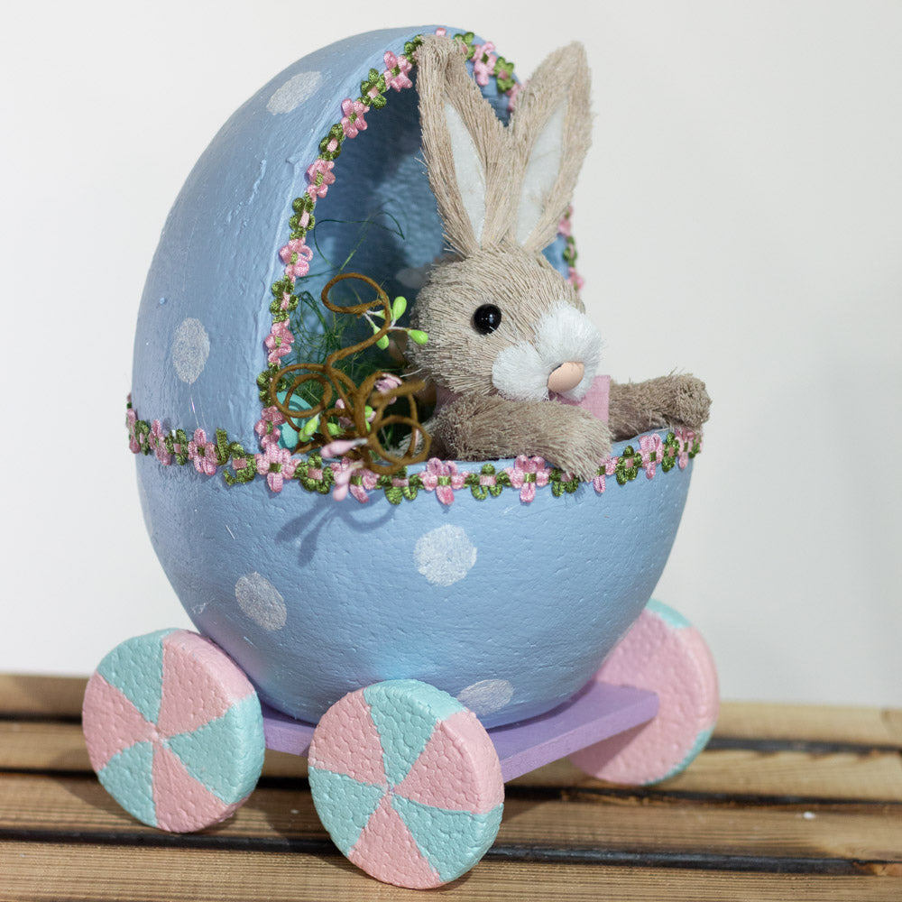 Bunny in Egg Carriage