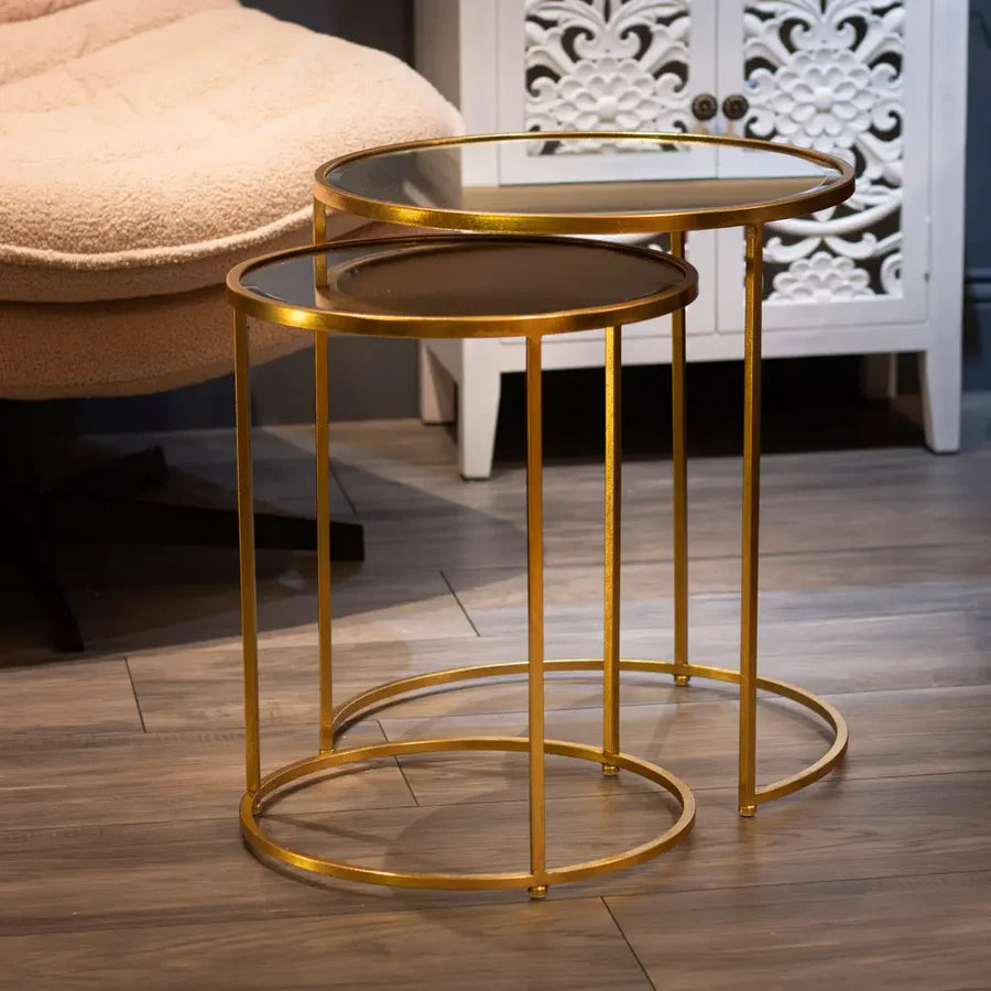 Avery Gold Set of 2 Tables