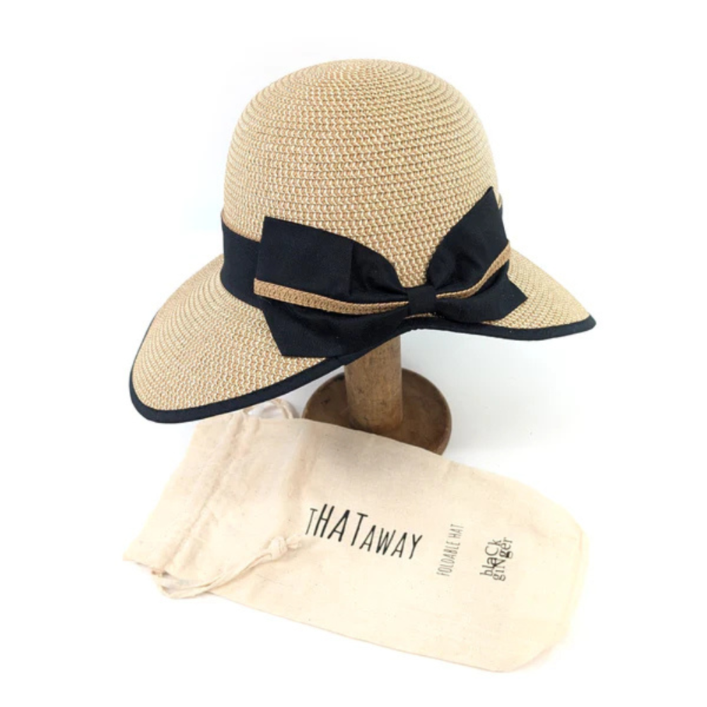 Open Back Bow Foldable Hat