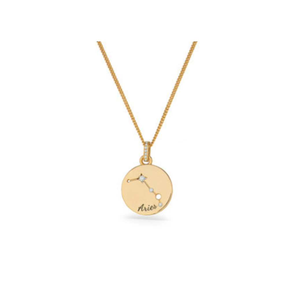 Zodiac Gold Pendant - Aries