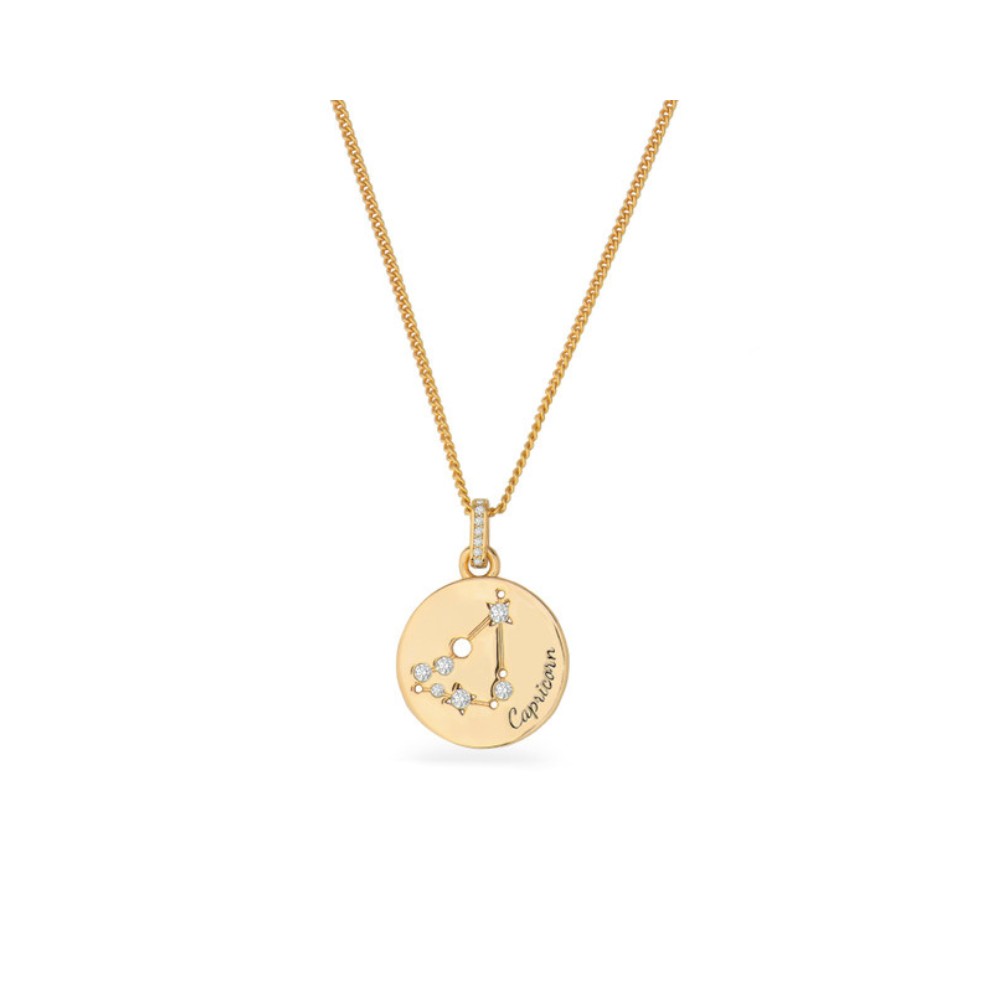 Zodiac Gold Pendant - Capricorn