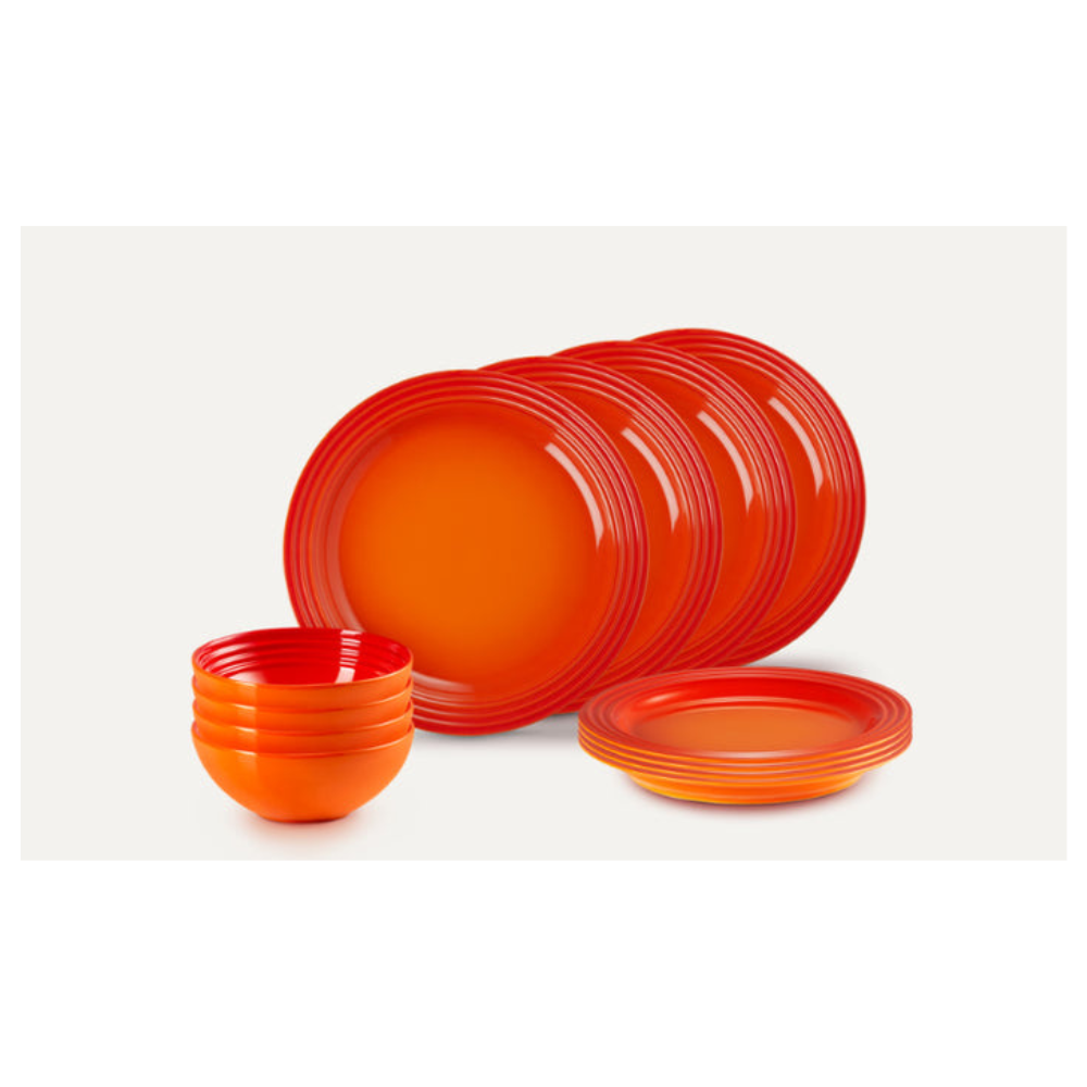 12 Piece Dinner Set, Volcanic - The Gift & Art Gallery
