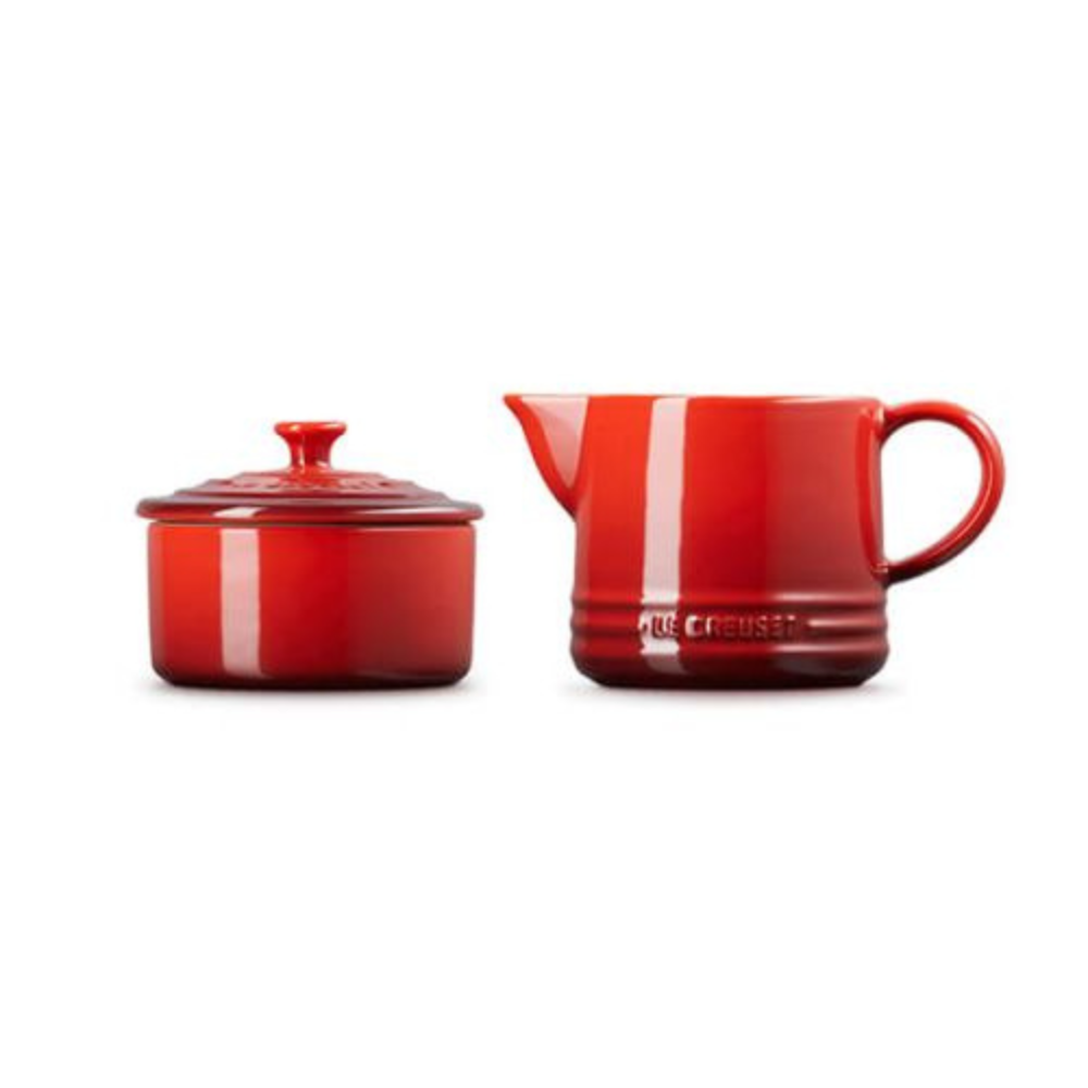 Milk & Sugar Set, Cerise
