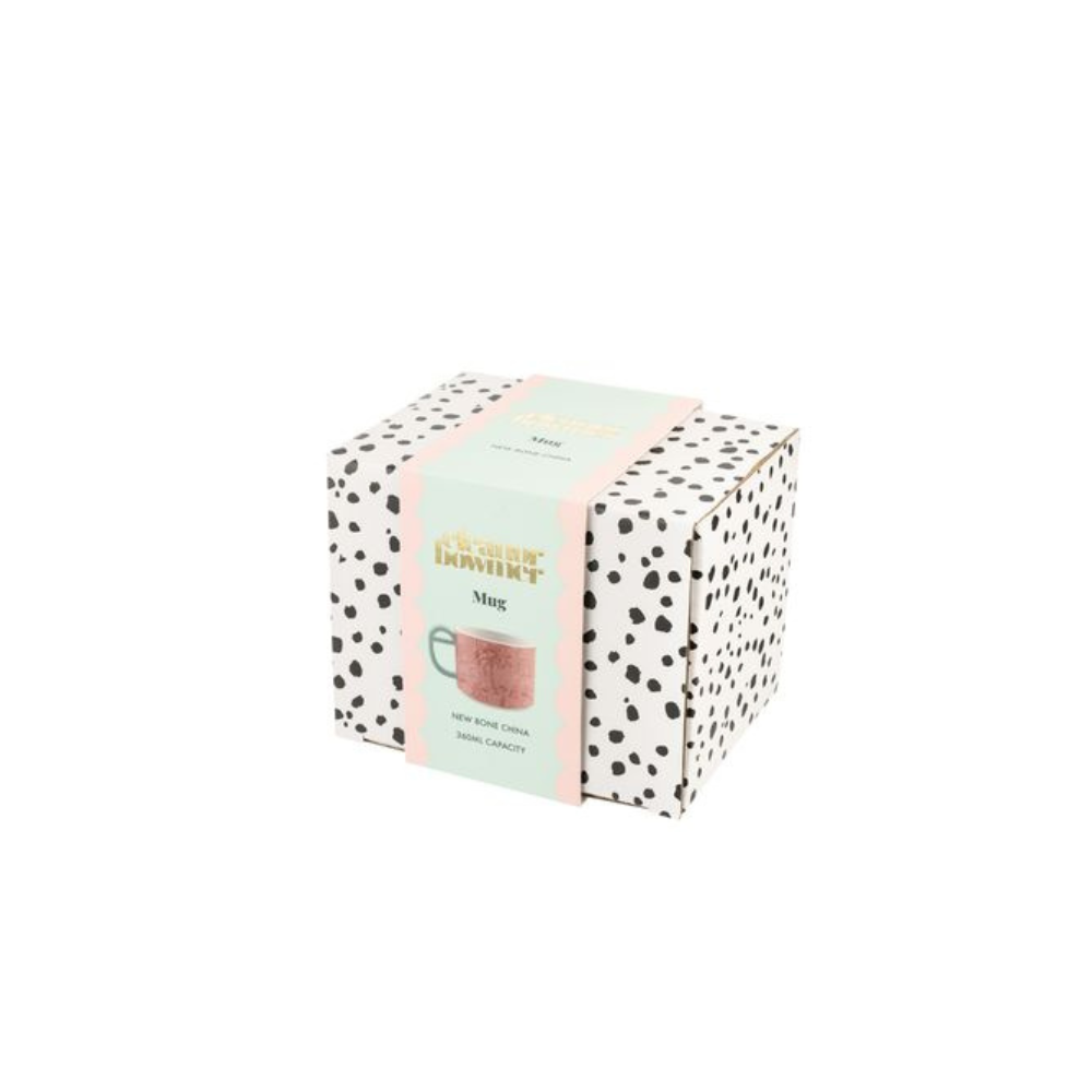 Pink Palm Short Mug - The Gift & Art Gallery