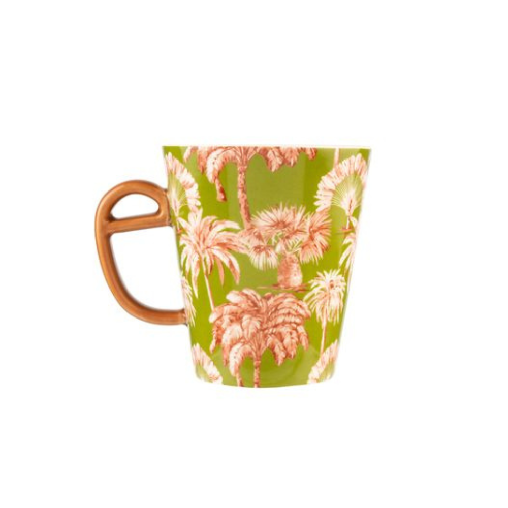 Green Palm Tall Mug - The Gift & Art Gallery