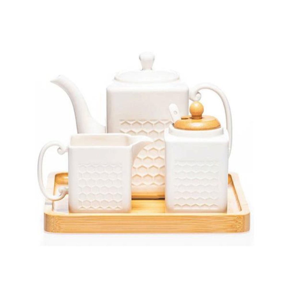 Ceramic 3 Piece Tea Set