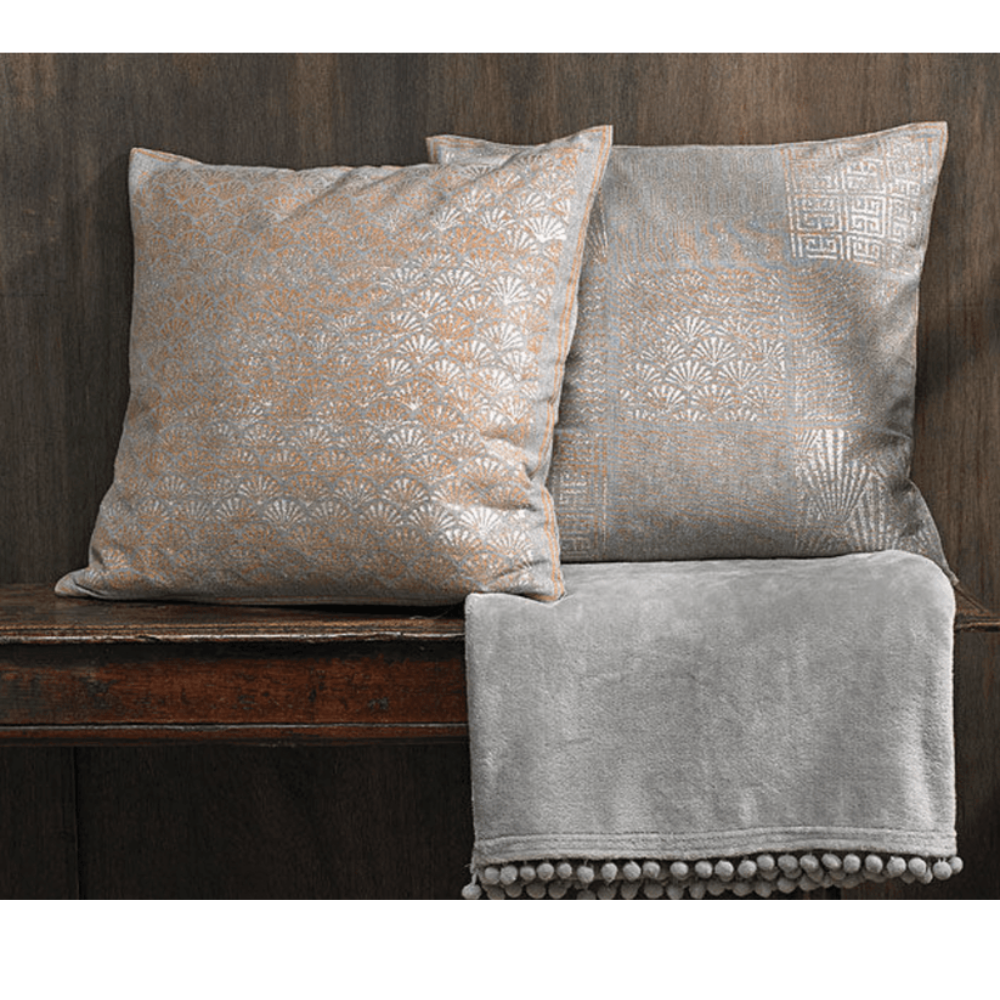 Walton & Co Grey Cashmere Touch Throw - The Gift & Art Gallery