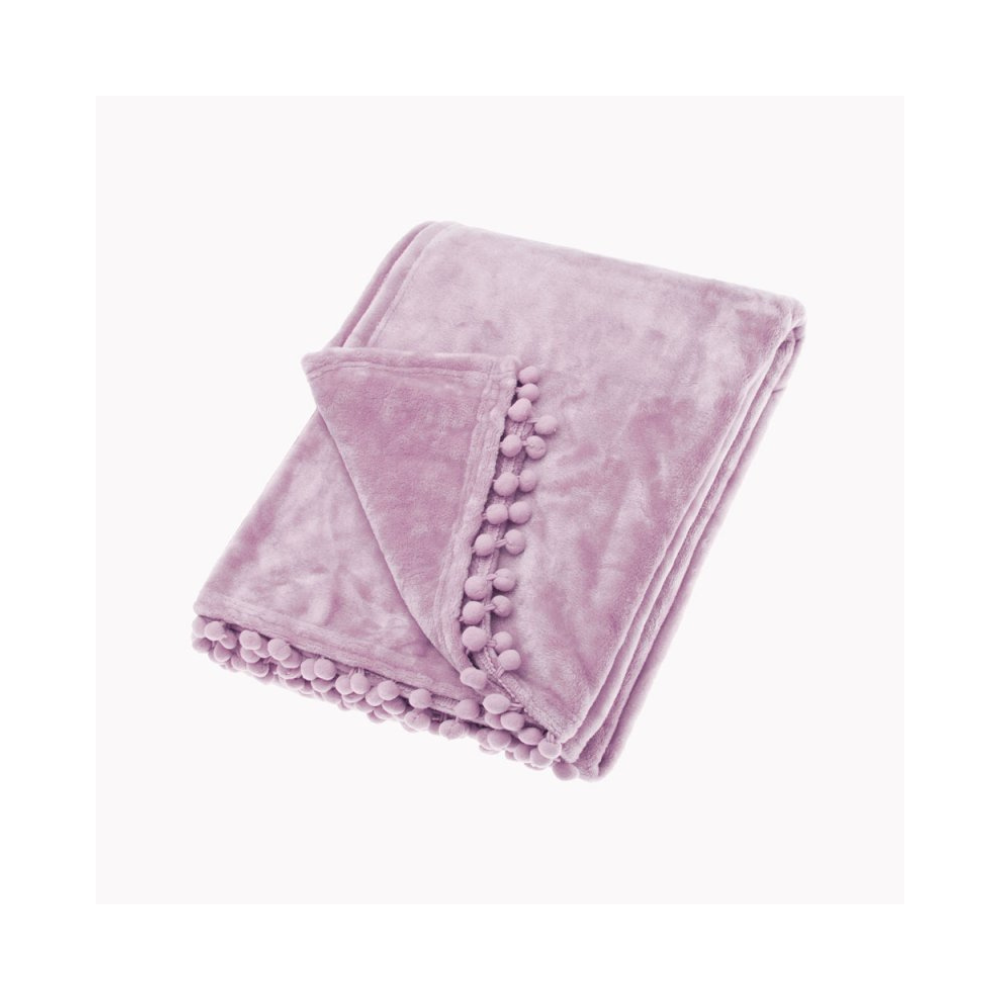 Walton & Co Lavander Cashmere Touch Throw - The Gift & Art Gallery