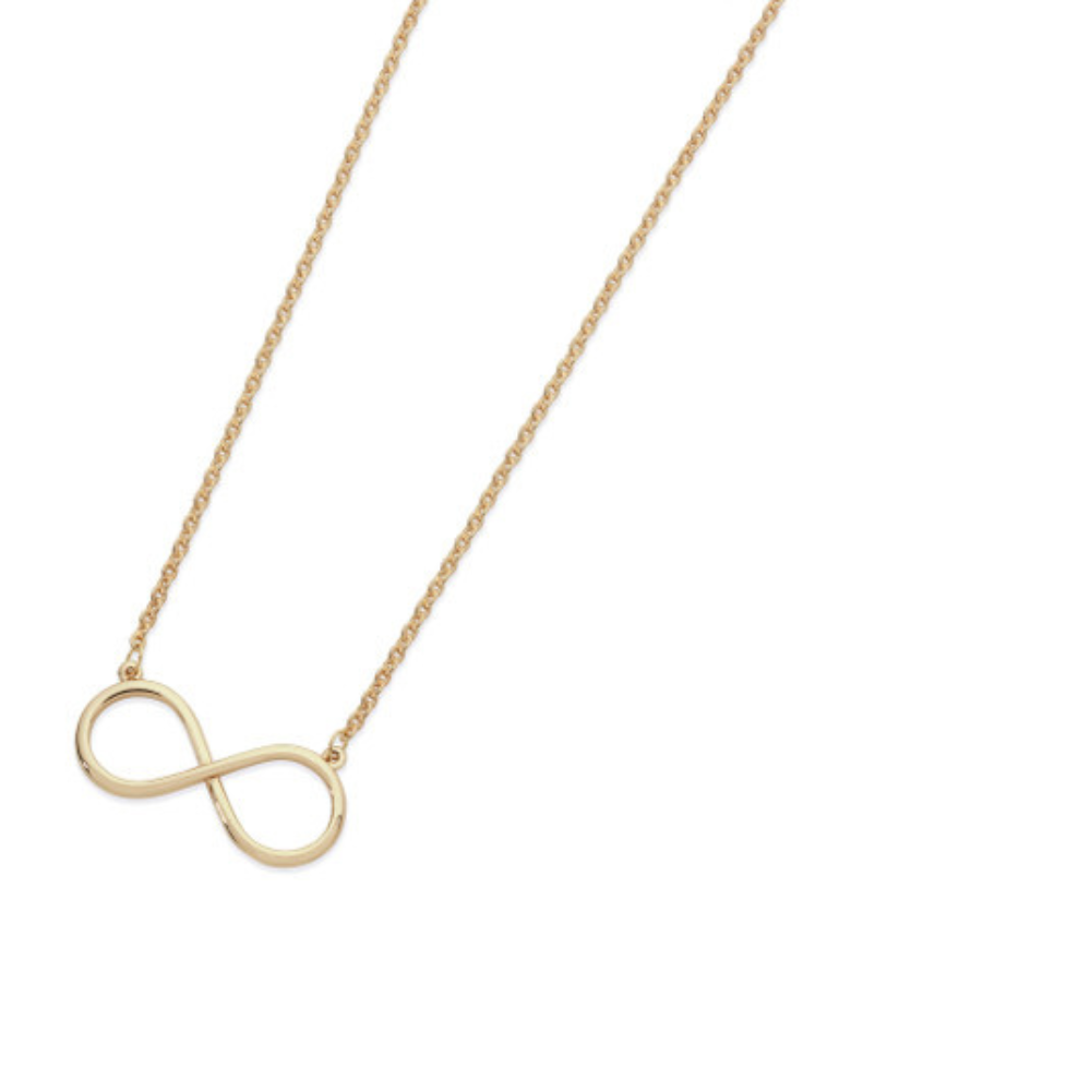 Simple Infinity Pendant, Gold - The Gift & Art Gallery