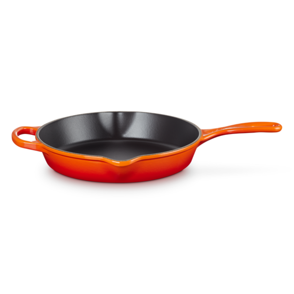Cast Iron Round Deep Skillet 26cm, Volcanic