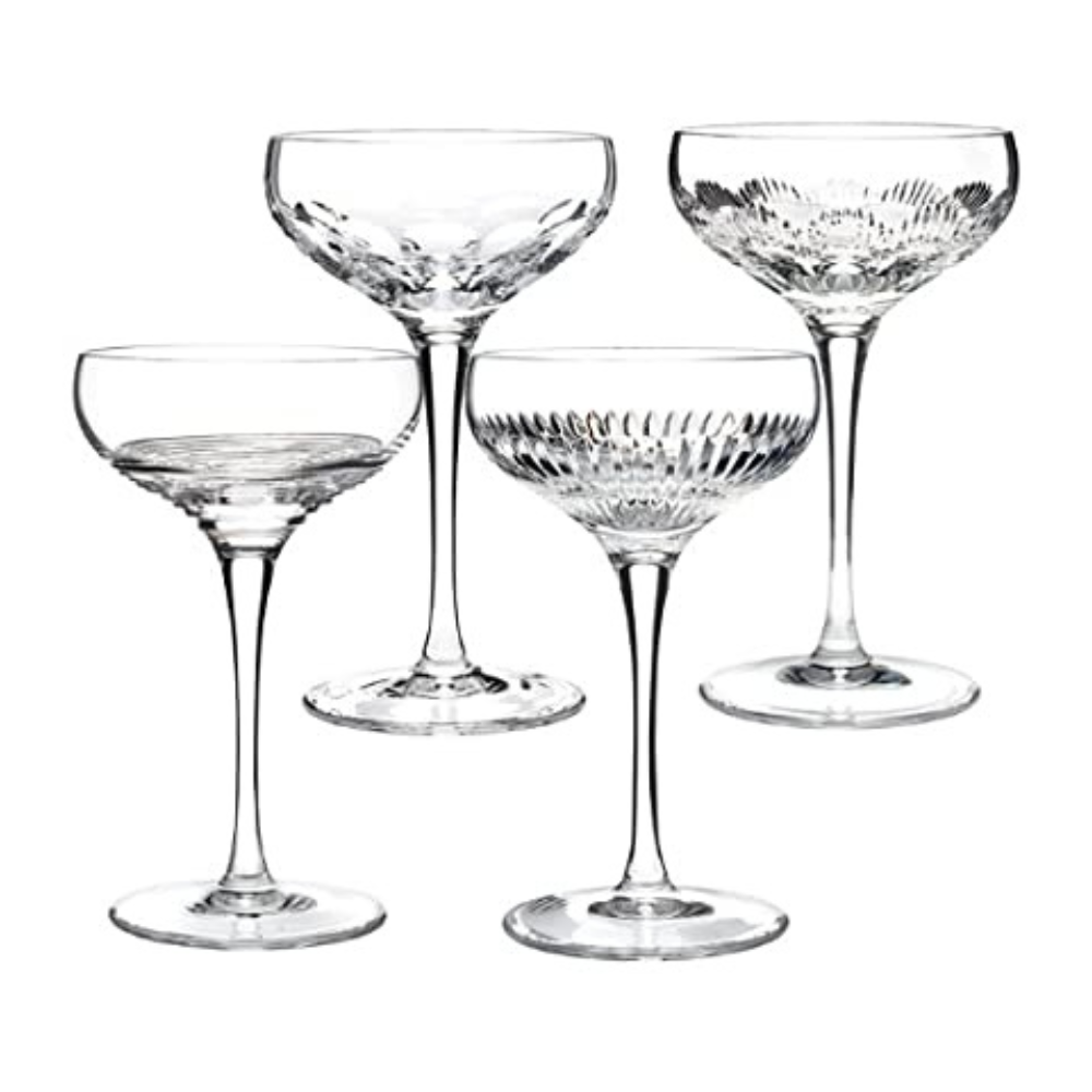 Mixology Set of 4 Champagne Glasses - The Gift & Art Gallery