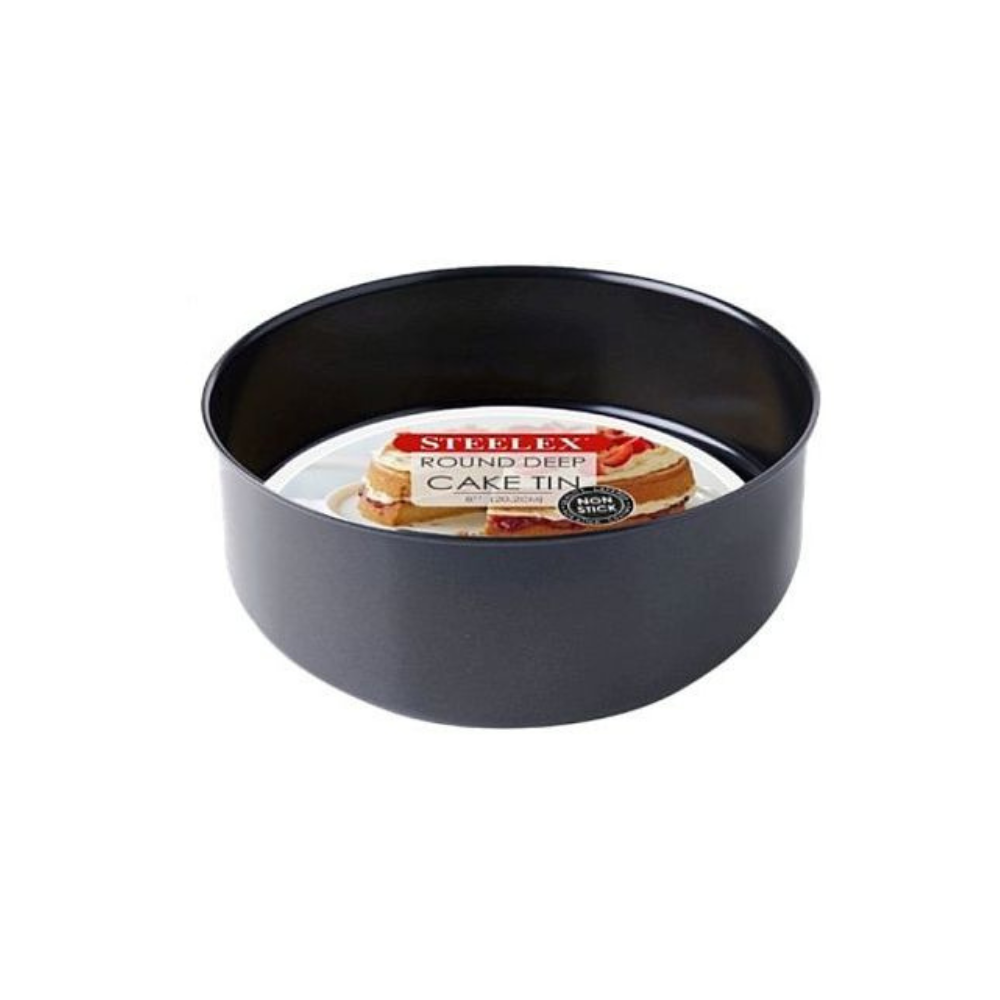 Round Deep Cake Tin 8" - The Gift & Art Gallery