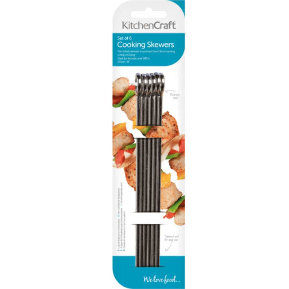 Cooking Skewers, Set of 6 - The Gift & Art Gallery