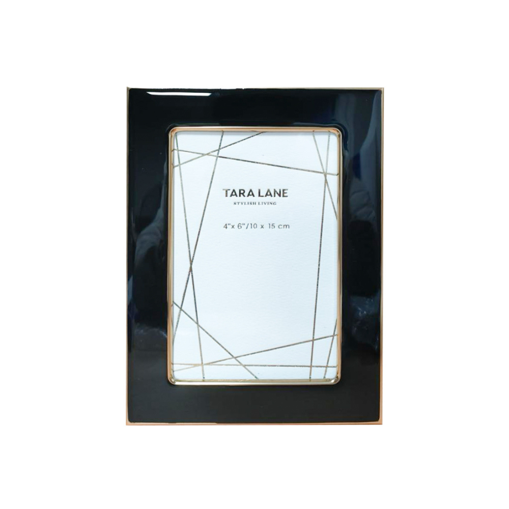 Ella Photo Frame Black/Gold