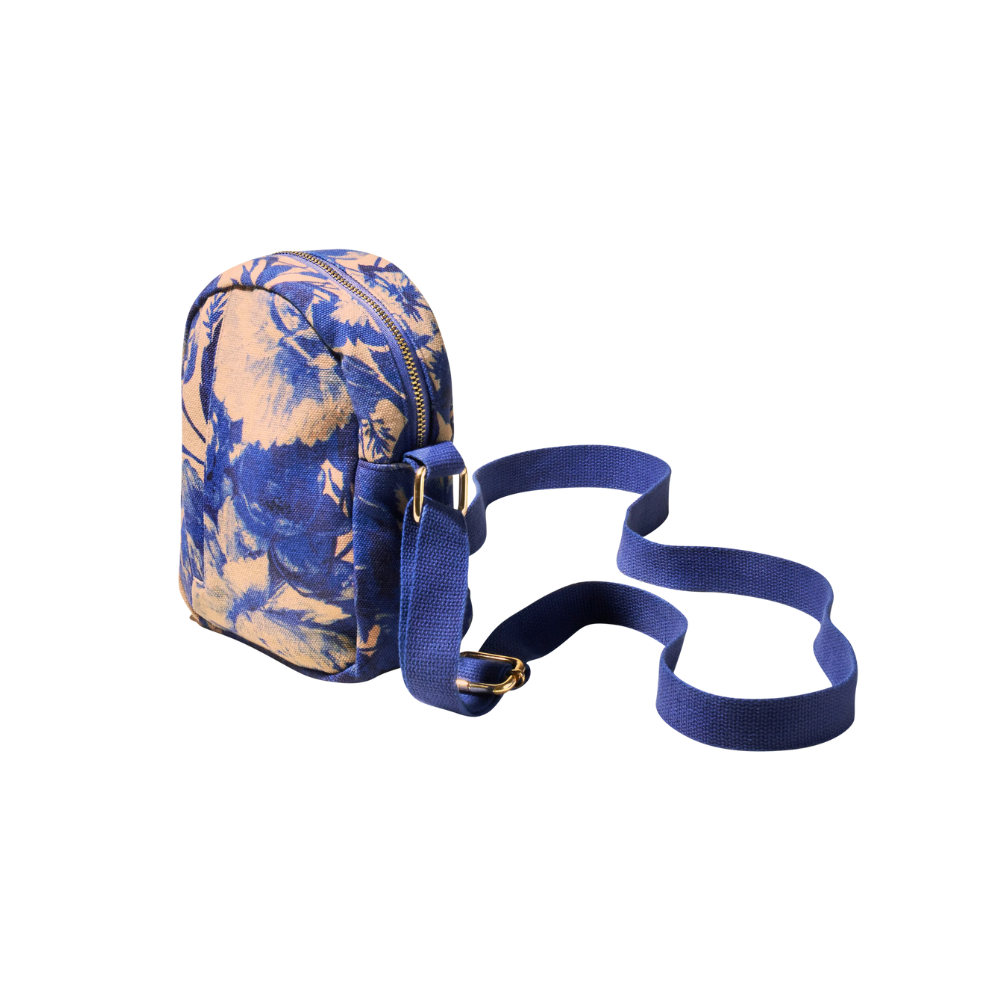 China Blue Blooms Canvas Out and About Bag