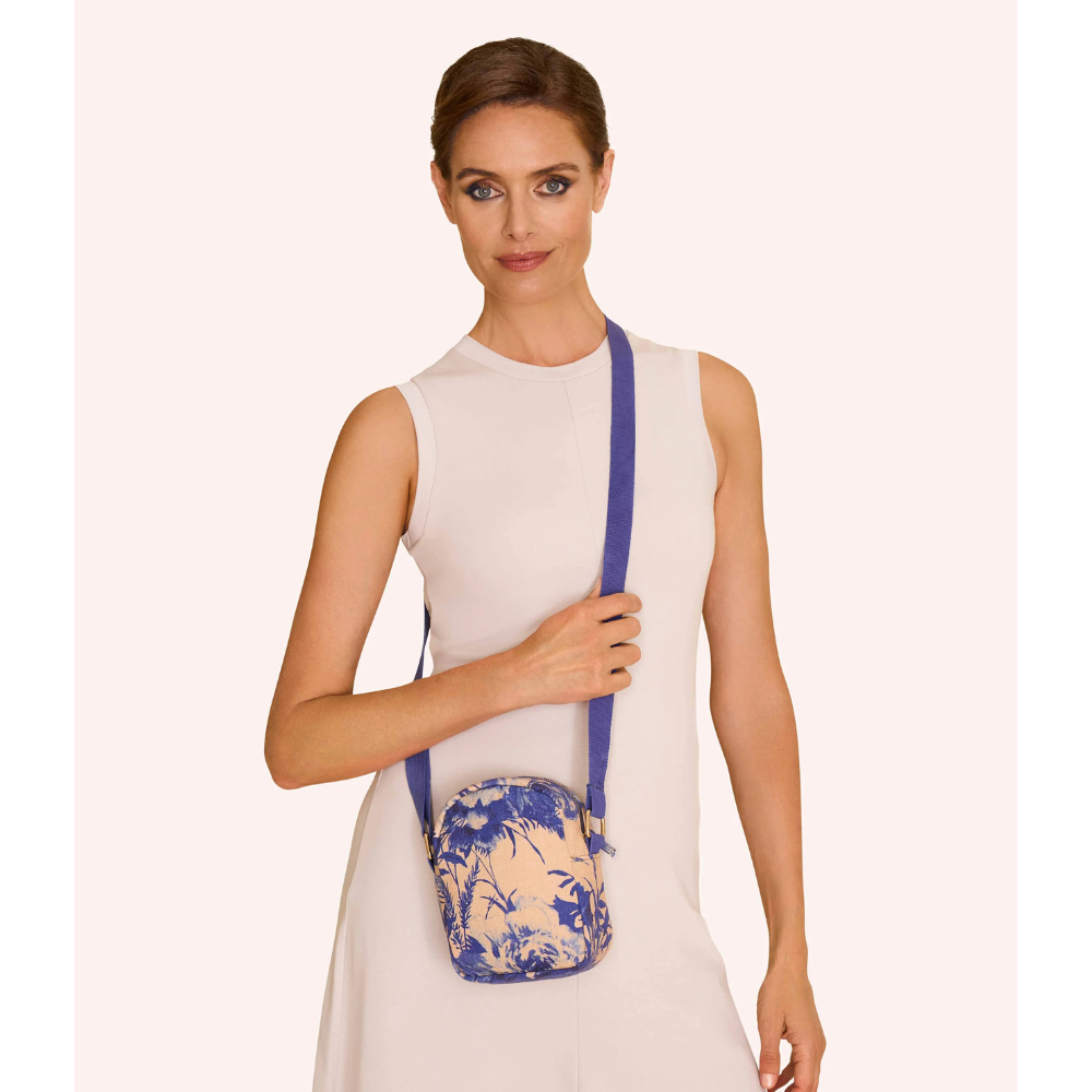 China Blue Blooms Canvas Out and About Bag