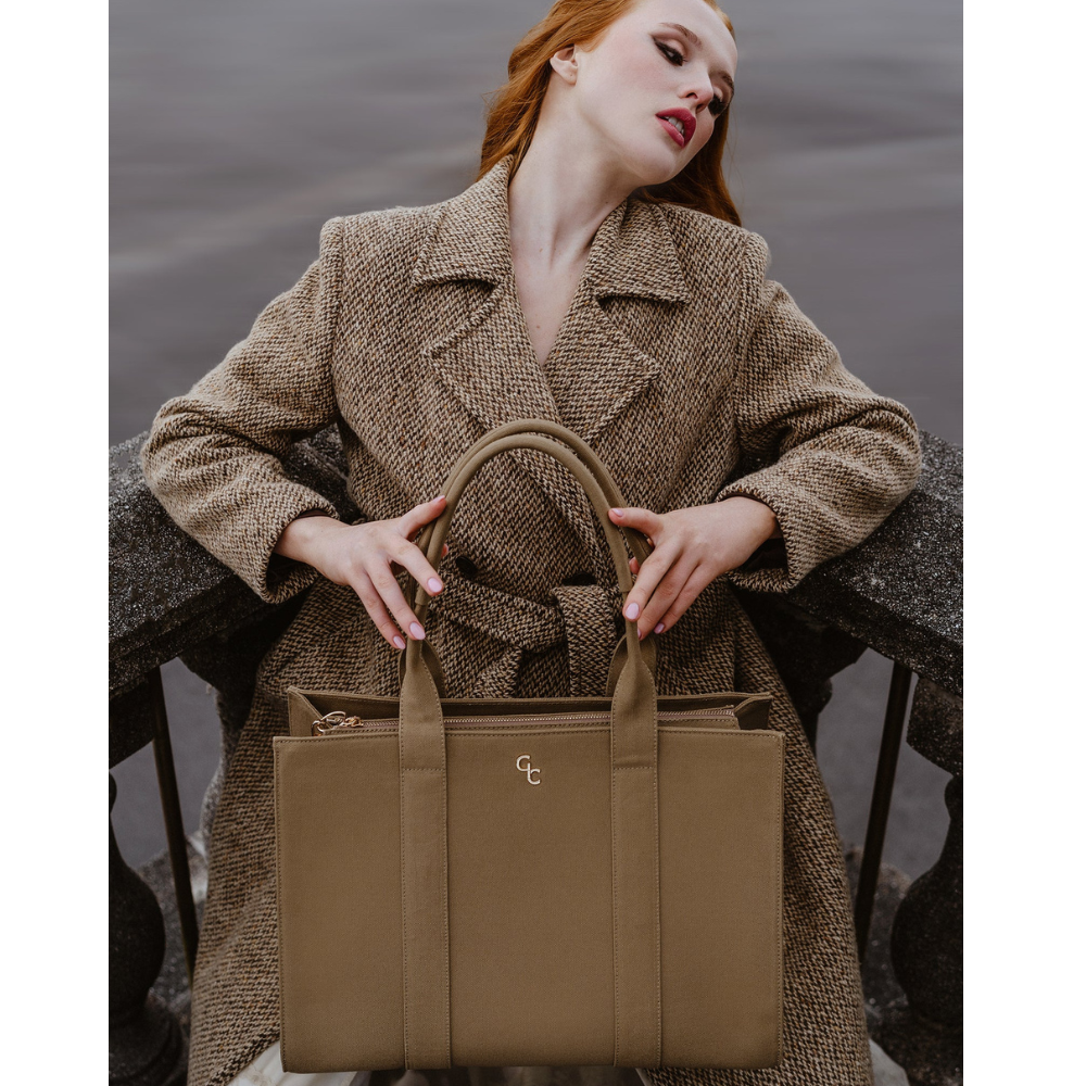 XL Tote Sand Canvas - The Gift & Art Gallery