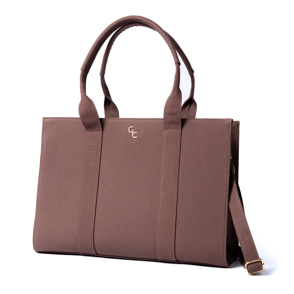 XL Tote Mauve Canvas - The Gift & Art Gallery