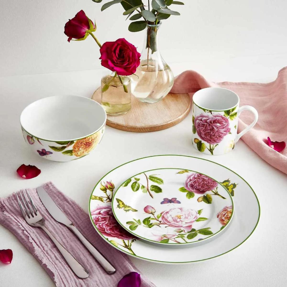 Roses 16 Piece Dinner Set - The Gift & Art Gallery