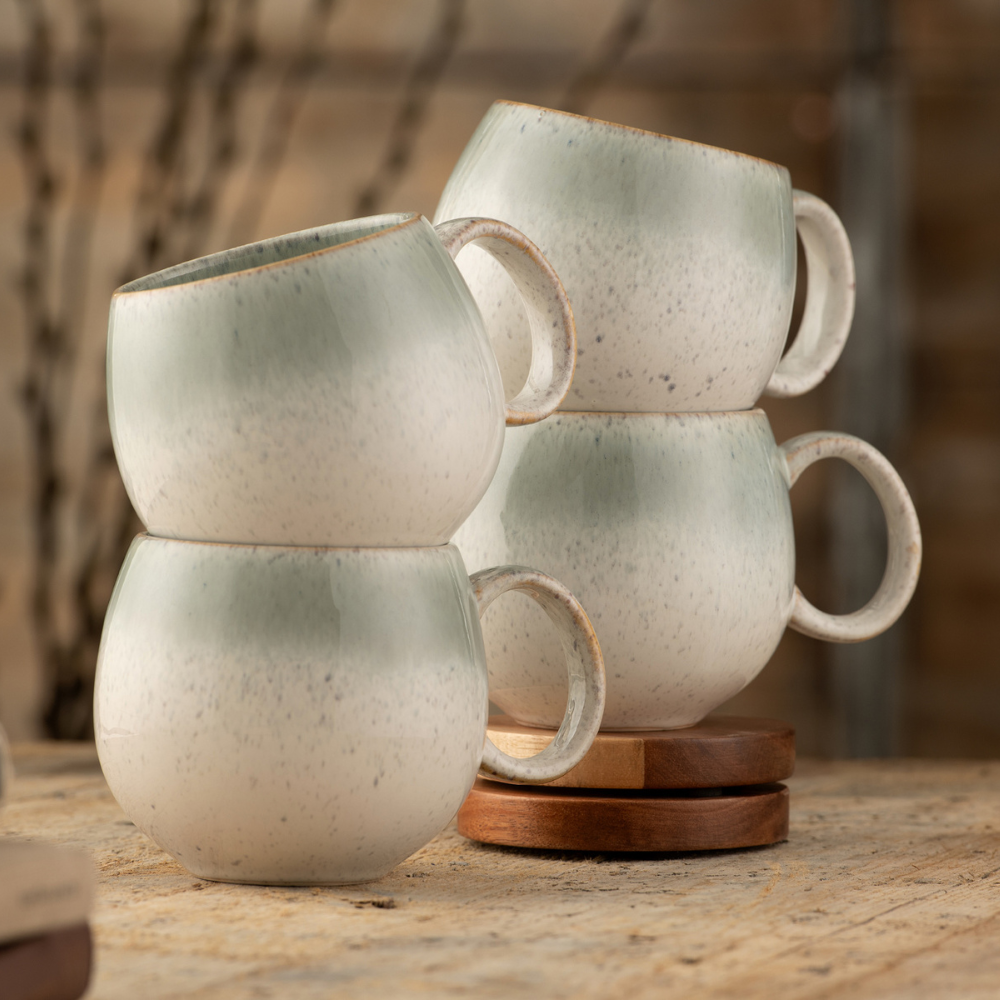 Tivoli Round Mug Set of 4 - The Gift & Art Gallery