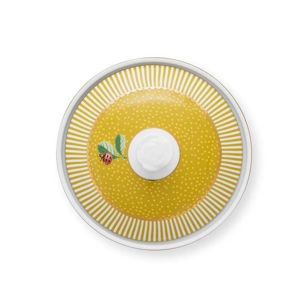 La Majorelle Lidded Sugar Bowl, Yellow - The Gift & Art Gallery