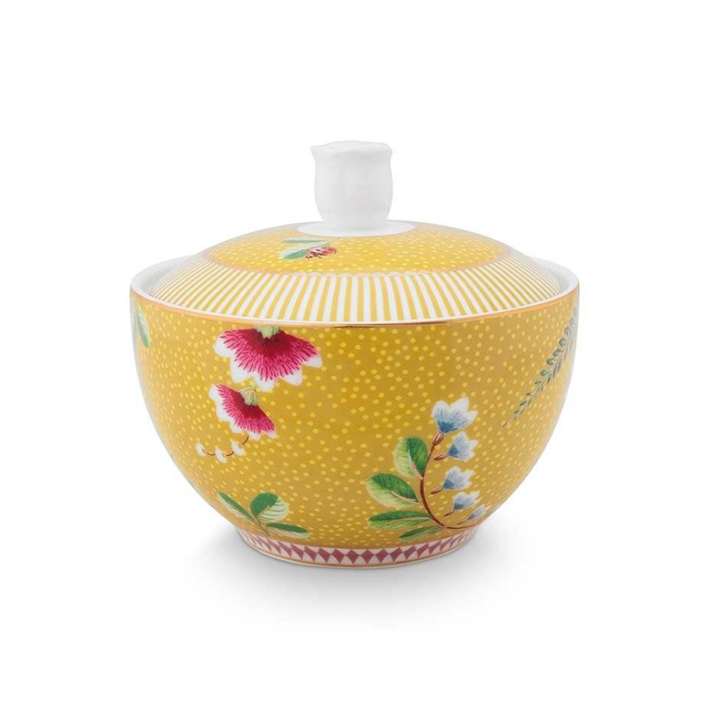 La Majorelle Lidded Sugar Bowl, Yellow - The Gift & Art Gallery