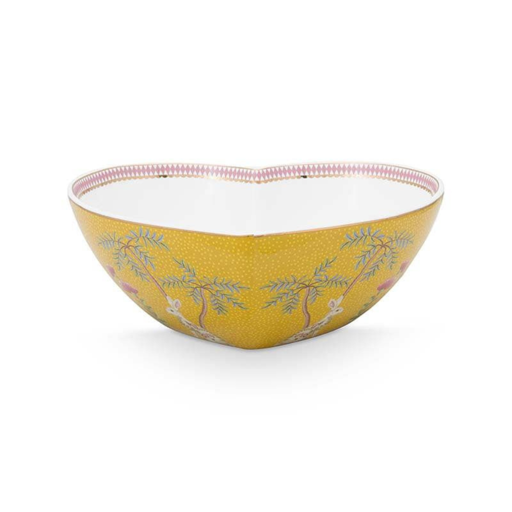 La Majorelle Heart Shape Bowl, Yellow - The Gift & Art Gallery