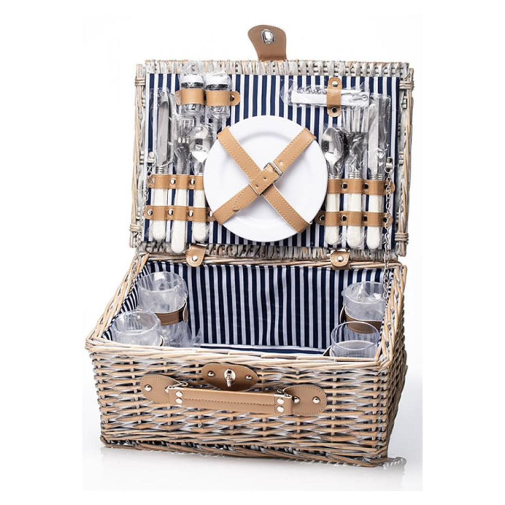Willow Picnic Basket, 4 Person - The Gift & Art Gallery
