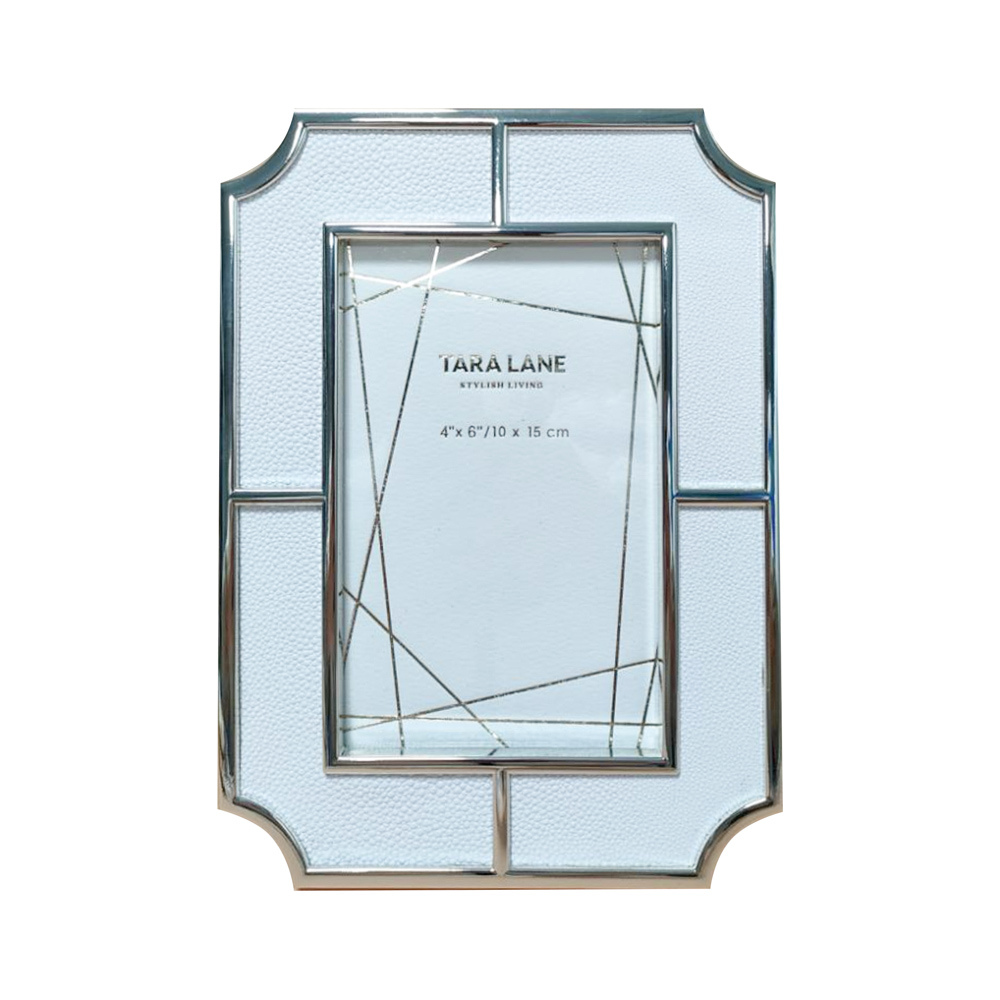 Mila Photo Frame White/Silver
