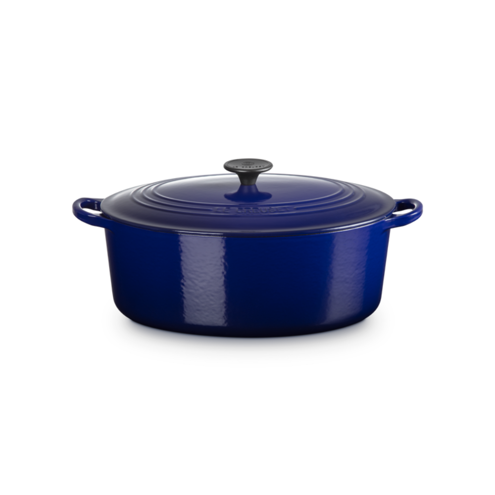 Cast Iron Classic Oval Casserole, Indigo 31cm