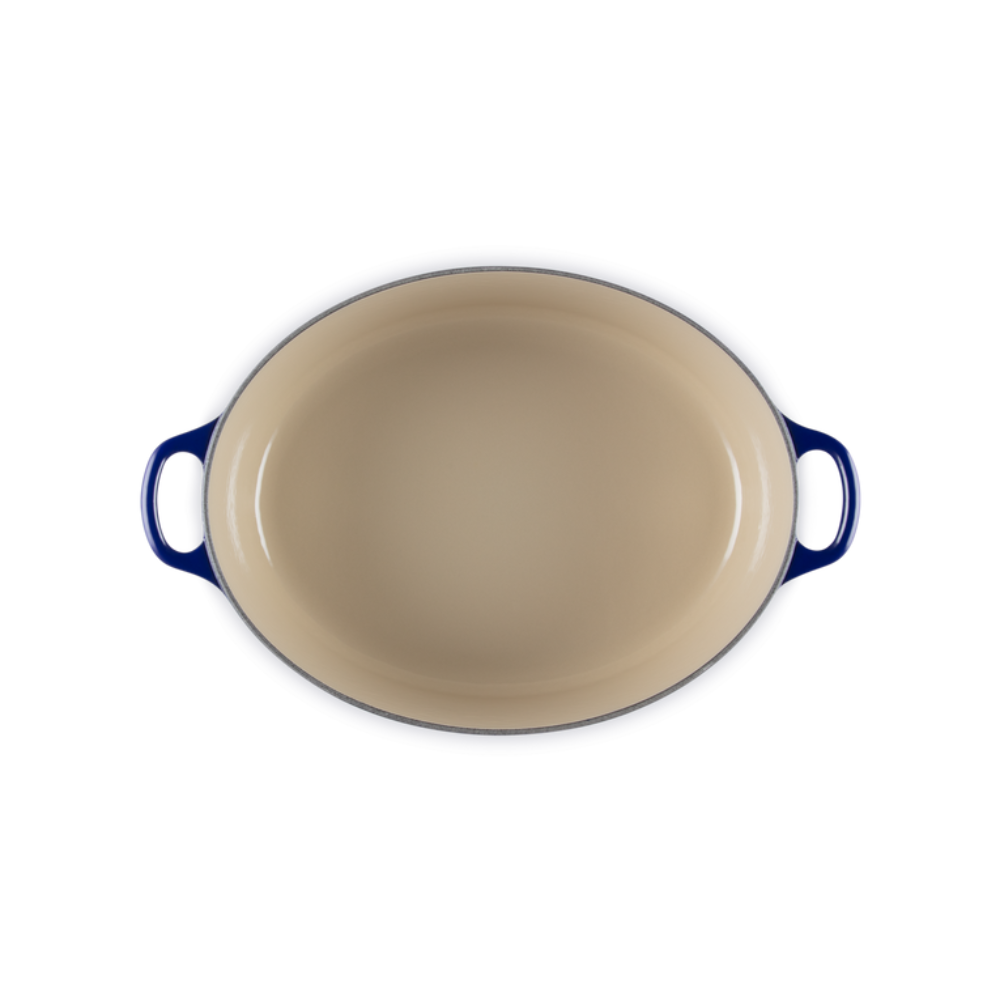 Cast Iron Classic Oval Casserole, Indigo 31cm