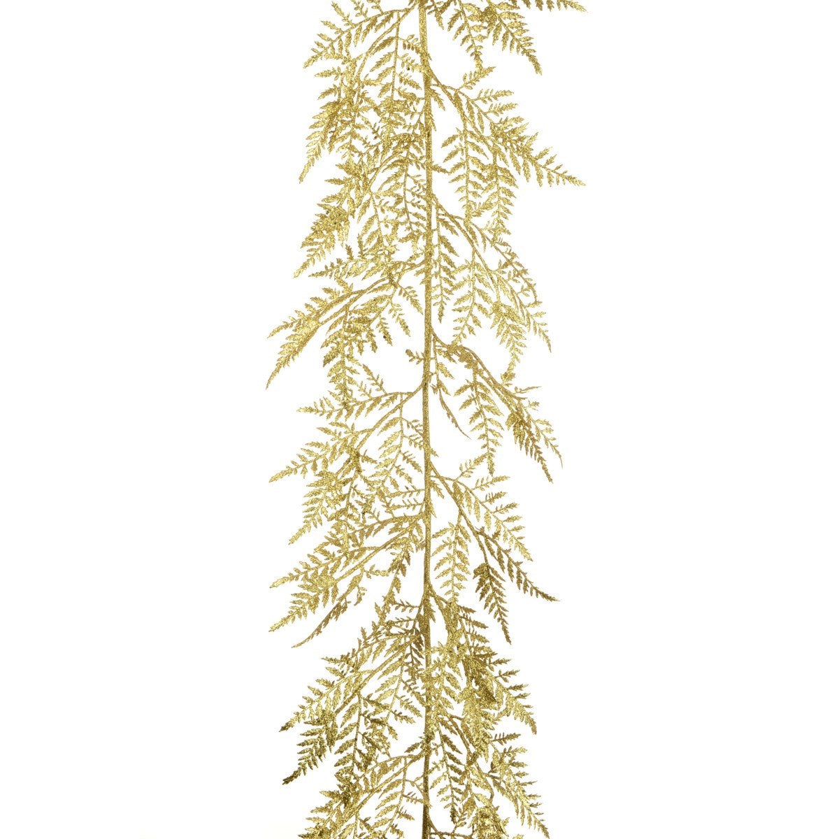Gold Feather Fern Garland 150cm