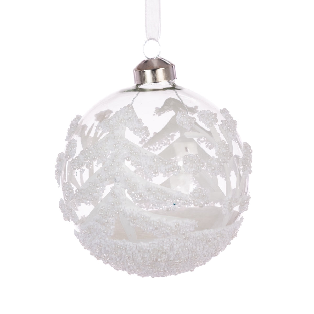 Glass Callie Bauble 10cm