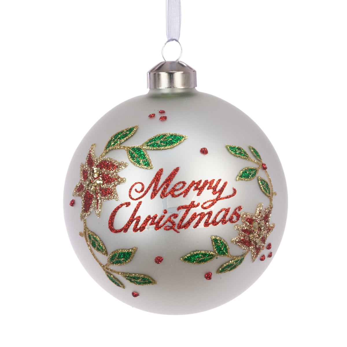 Glass Delaney Bauble 10cm