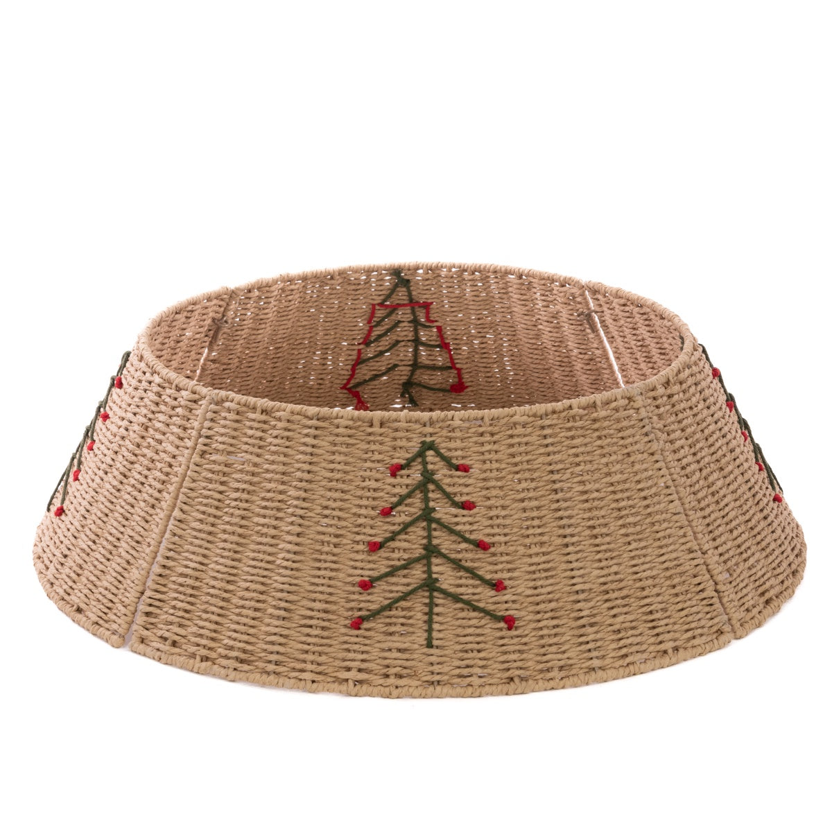 Rope Tree Skirt W/Tree Design