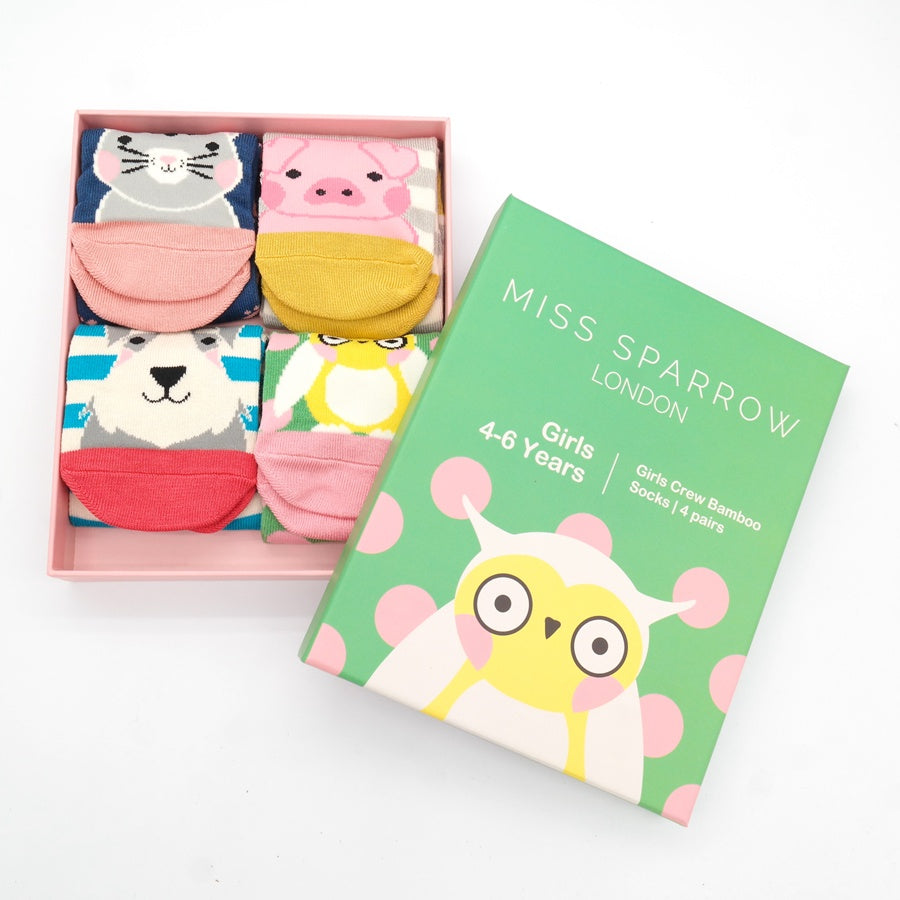 Animal Socks Girls (4-6YR)